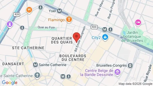 Apartments for rent i Stad Brussel - kort over placeringen
