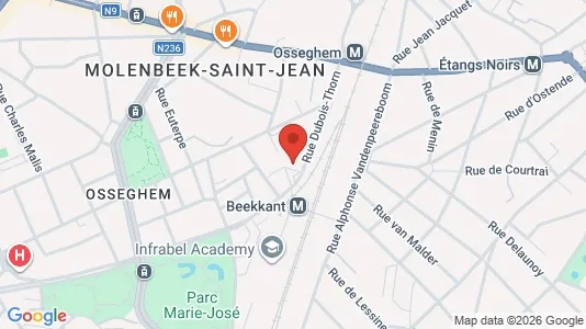 Apartments for rent i Brussels Sint-Jans-Molenbeek - kort over placeringen