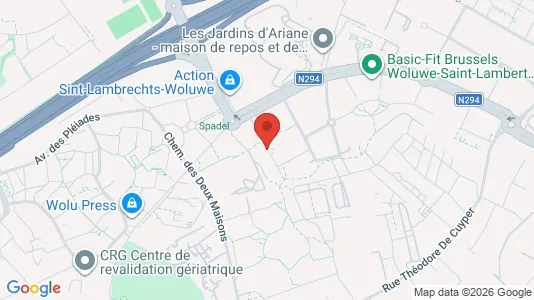 Apartments for rent i Brussels Sint-Lambrechts-Woluwe - kort over placeringen