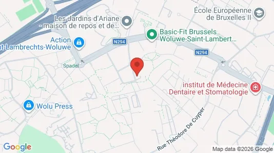 Apartments for rent i Brussels Sint-Lambrechts-Woluwe - kort over placeringen