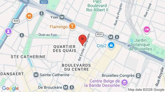 Apartments for rent i Stad Brussel - kort over placeringen