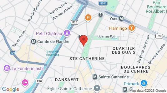 Apartments for rent i Stad Brussel - kort over placeringen