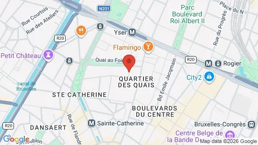 Apartments for rent i Stad Brussel - kort over placeringen