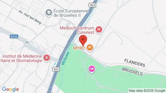 Apartments for rent i Brussels Sint-Lambrechts-Woluwe - kort over placeringen