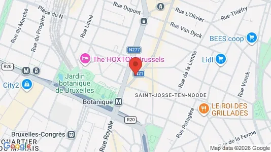 Apartments for rent i Brussels Sint-Joost-ten-Node - kort over placeringen