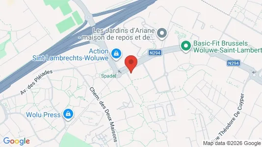 Apartments for rent i Brussels Sint-Lambrechts-Woluwe - kort over placeringen