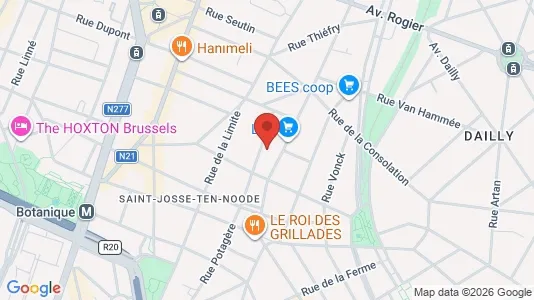 Apartments for rent i Brussels Sint-Joost-ten-Node - kort over placeringen