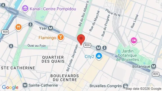 Apartments for rent i Brussels Sint-Joost-ten-Node - kort over placeringen