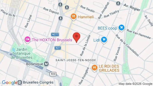 Apartments for rent i Brussels Sint-Joost-ten-Node - kort over placeringen