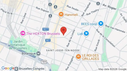 Apartments for rent i Brussels Sint-Joost-ten-Node - kort over placeringen