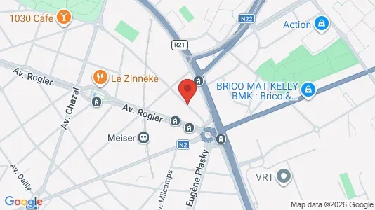 Apartments for rent i Brussels Schaarbeek - kort over placeringen