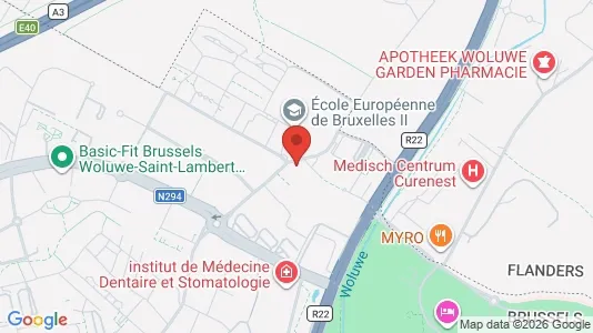 Apartments for rent i Brussels Sint-Lambrechts-Woluwe - kort over placeringen