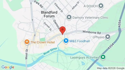 Apartments for rent i Blandford Forum - Dorset - kort over placeringen