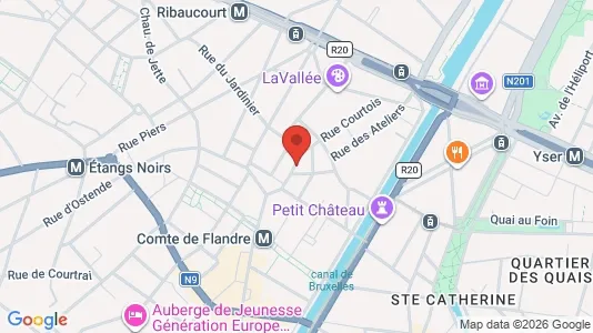 Apartments for rent i Brussels Sint-Jans-Molenbeek - kort over placeringen