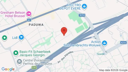 Apartments for rent i Brussels Sint-Lambrechts-Woluwe - kort over placeringen
