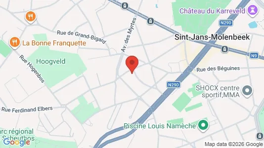 Apartments for rent i Brussels Sint-Jans-Molenbeek - kort over placeringen