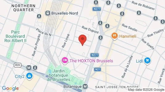 Apartments for rent i Brussels Sint-Joost-ten-Node - kort over placeringen