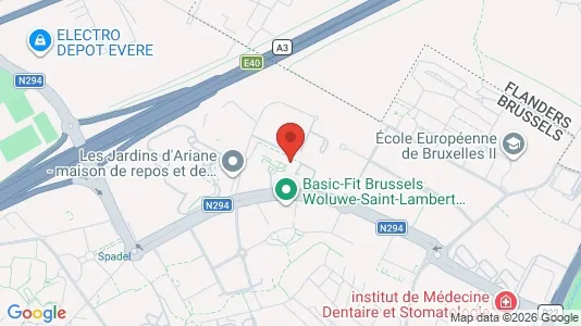 Apartments for rent i Brussels Sint-Lambrechts-Woluwe - kort over placeringen