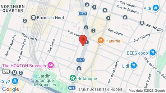 Apartments for rent i Brussels Sint-Joost-ten-Node - kort over placeringen