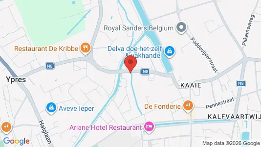 Apartments for rent i Ieper - kort over placeringen