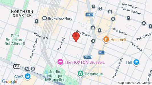 Apartments for rent i Brussels Sint-Joost-ten-Node - kort over placeringen