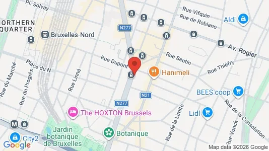Apartments for rent i Brussels Schaarbeek - kort over placeringen