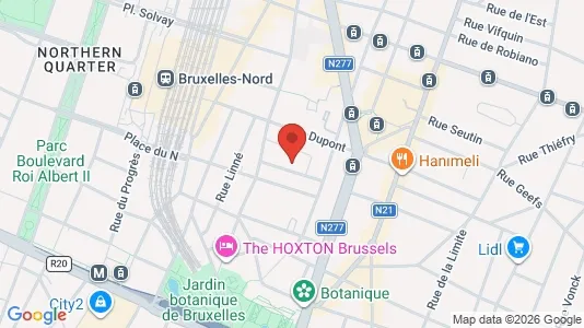 Apartments for rent i Brussels Sint-Joost-ten-Node - kort over placeringen