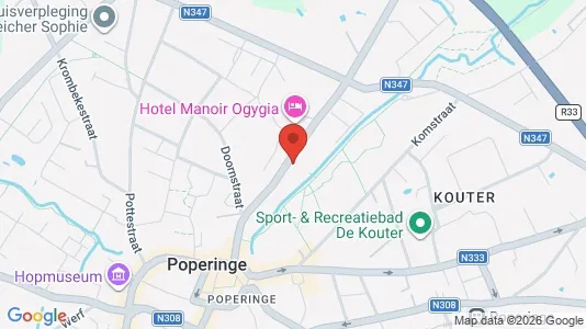 Apartments for rent i Poperinge - kort over placeringen