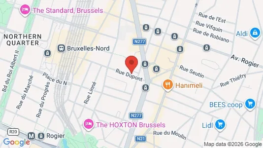 Apartments for rent i Brussels Schaarbeek - kort over placeringen