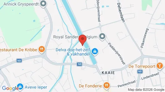 Apartments for rent i Ieper - kort over placeringen