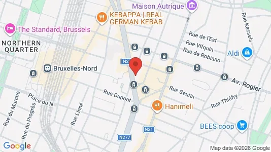 Apartments for rent i Brussels Schaarbeek - kort over placeringen