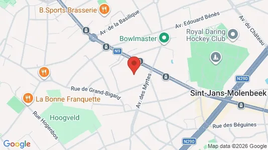 Apartments for rent i Brussels Sint-Agatha-Berchem - kort over placeringen