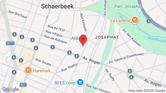Apartments for rent i Brussels Schaarbeek - kort over placeringen