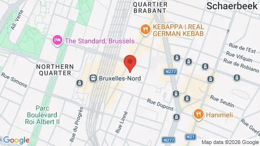 Apartments for rent i Brussels Schaarbeek - kort over placeringen
