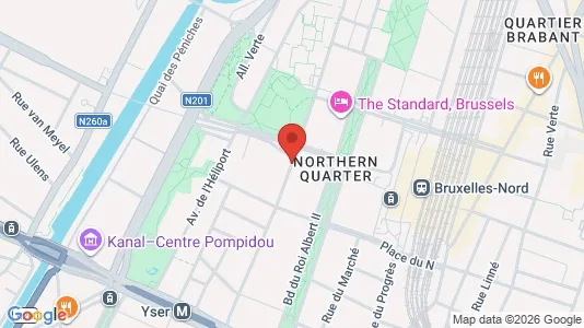 Apartments for rent i Stad Brussel - kort over placeringen