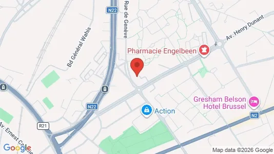 Apartments for rent i Brussels Evere - kort over placeringen