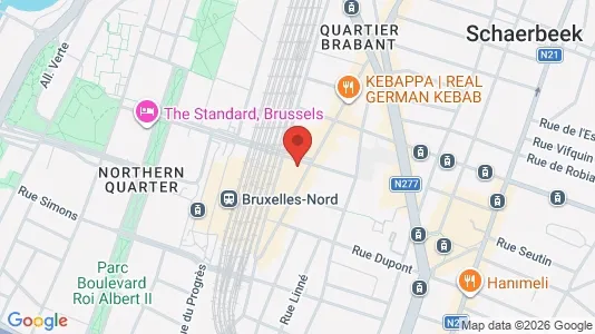 Apartments for rent i Brussels Schaarbeek - kort over placeringen
