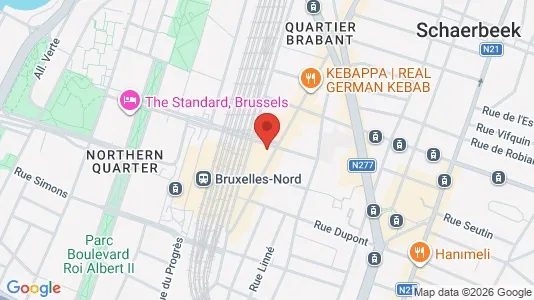 Apartments for rent i Brussels Schaarbeek - kort over placeringen