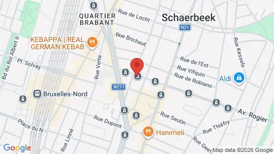 Apartments for rent i Brussels Schaarbeek - kort over placeringen