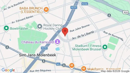 Apartments for rent i Brussels Koekelberg - kort over placeringen