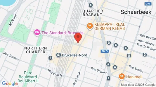 Apartments for rent i Brussels Schaarbeek - kort over placeringen