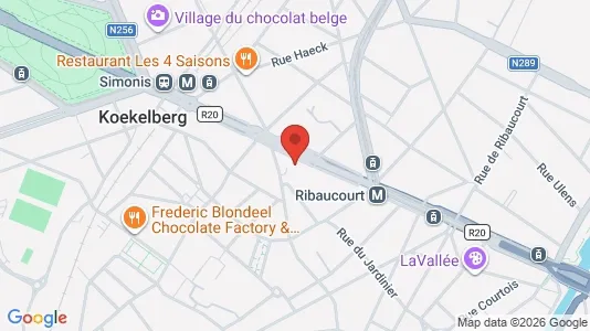 Apartments for rent i Brussels Ganshoren - kort over placeringen