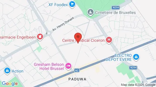 Apartments for rent i Brussels Evere - kort over placeringen