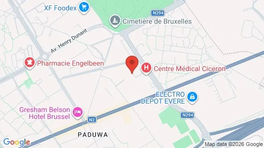 Apartments for rent i Brussels Evere - kort over placeringen