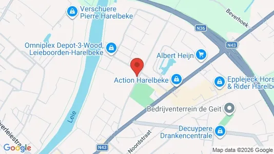 Apartments for rent i Harelbeke - kort over placeringen