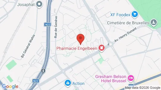 Apartments for rent i Brussels Evere - kort over placeringen