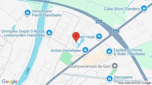 Apartments for rent i Harelbeke - kort over placeringen
