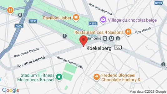Apartments for rent i Brussels Koekelberg - kort over placeringen