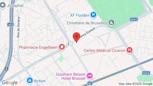 Apartments for rent i Brussels Evere - kort over placeringen