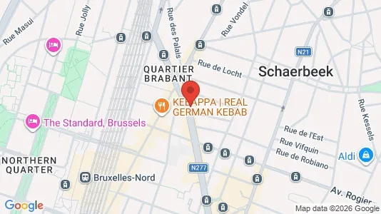 Apartments for rent i Brussels Schaarbeek - kort over placeringen